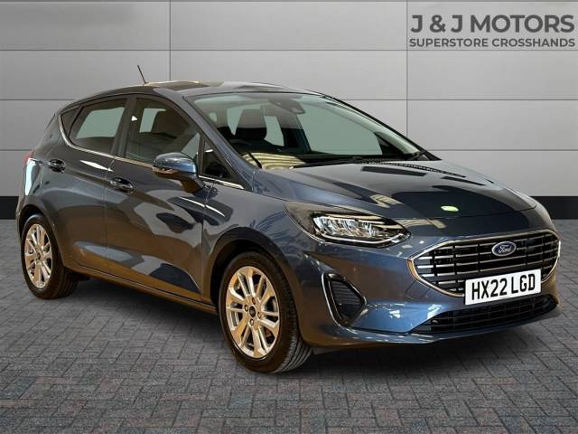 Ford Fiesta 1.0 EcoBoost Hybrid mHEV 125 Titanium 5dr Hatchback Petrol Blue