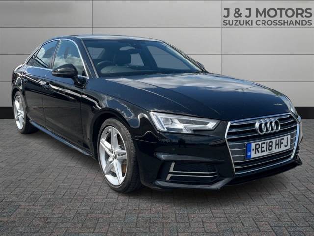 Audi A4 1.4T FSI S Line 4dr S Tronic [Leather/Alc] Saloon Petrol Black