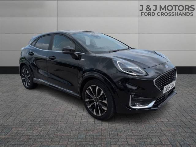 Ford Puma 1.0 EcoBoost Hybr mHEV 155 ST-Line Vignale 5dr DCT Hatchback Petrol Black