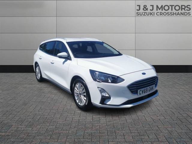 Ford Focus 1.5 EcoBoost 150 Titanium 5dr Auto Estate Petrol White