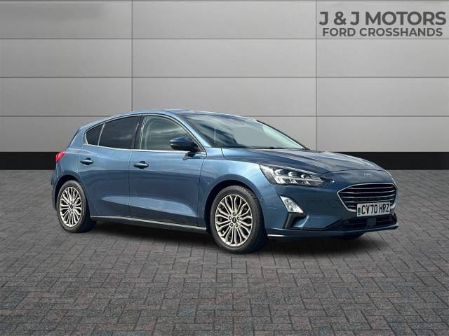 Ford Focus 1.0 EcoBoost 125 Titanium X 5dr Auto Hatchback Petrol Blue