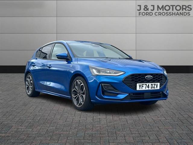 Ford Focus 1.0 EcoBoost Hybrid mHEV 155 ST-Line X 5dr Auto Hatchback Petrol Blue