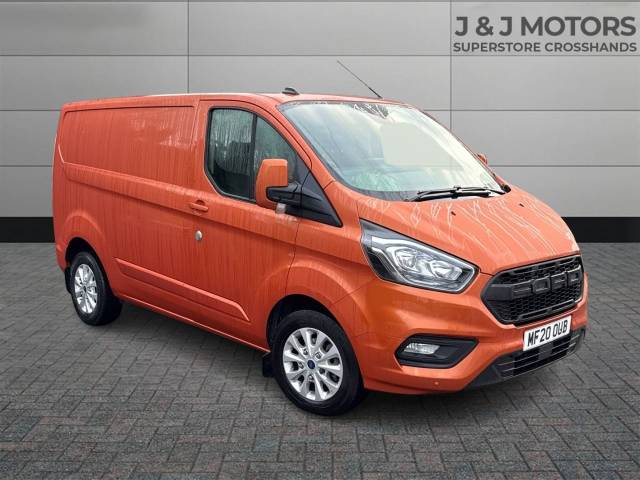 Ford Transit Custom 2.0 EcoBlue 130ps Low Roof Limited Van Auto Panel Van Diesel Orange