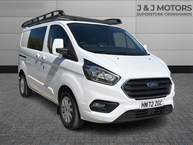 Ford Transit Custom 2.0 EcoBlue 130ps Low Roof D/Cab Limited Van Panel Van Diesel White