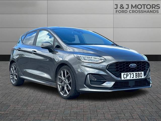 Ford Fiesta 1.0 EcoBoost Hybrid mHEV 125 ST-Line 5dr Hatchback Petrol Grey