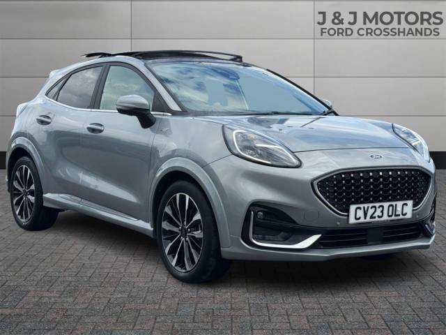 Ford Puma 1.0 EcoBoost Hybr mHEV 155 ST-Line Vignale 5dr DCT Hatchback Petrol Silver