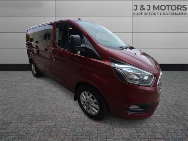 Ford Transit Custom 2.0 EcoBlue 130ps Low Roof D/Cab Limited Van Auto Panel Van Diesel Red
