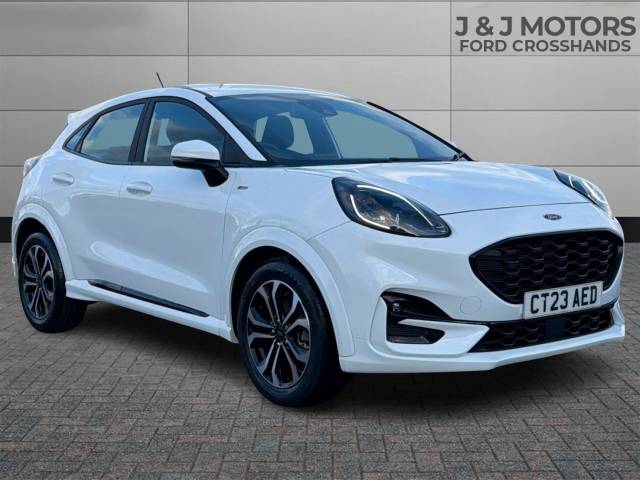 Ford Puma 1.0 EcoBoost Hybrid mHEV ST-Line 5dr DCT Hatchback Petrol White