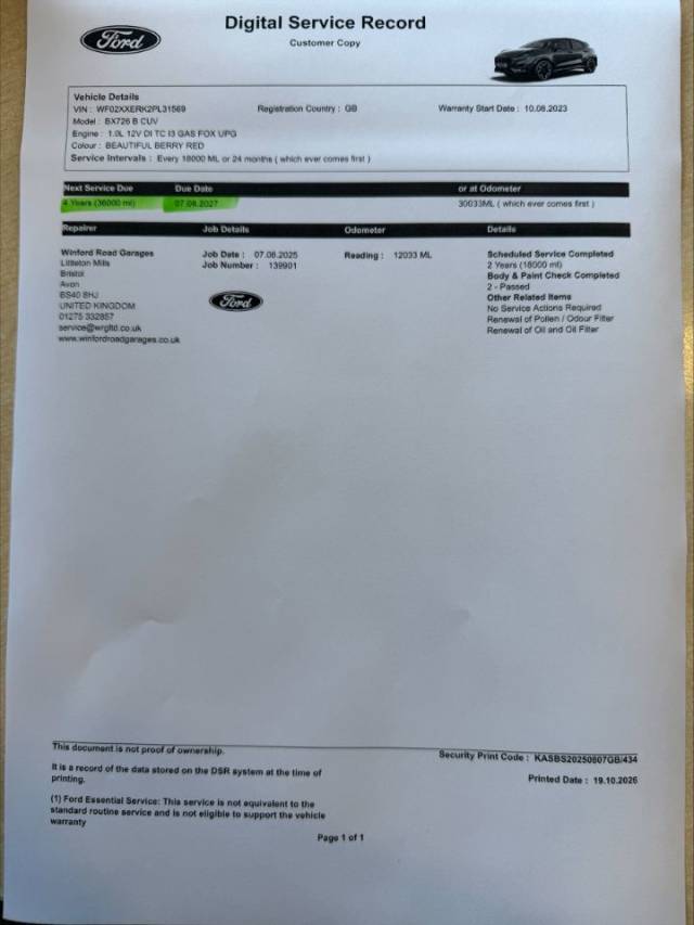 Ford Puma 1.0 EcoBoost Hybrid mHEV 155 Vivid Ruby Ed 5dr DCT Hatchback Petrol Red