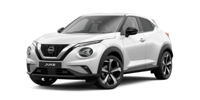 Nissan Juke and New Nissan Juke Hybrid - Arctic White